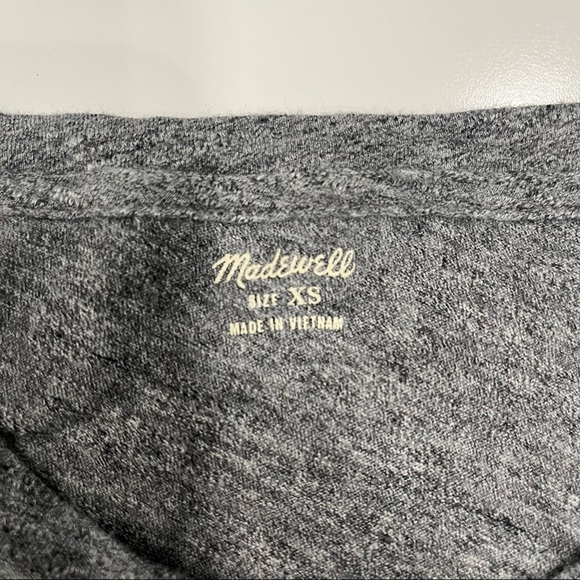 Madewell gray tee 100% cotton  XS - Picture 6 of 9